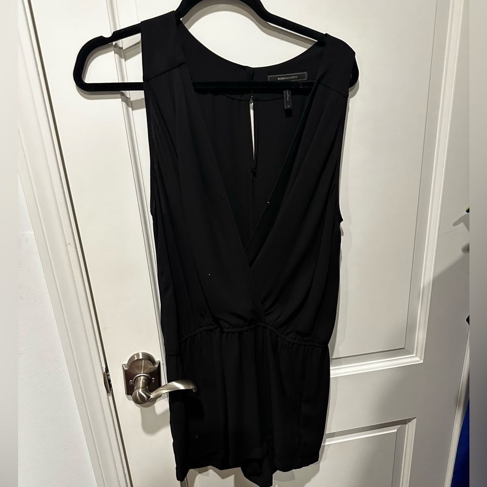 BCBG Plain Black Romper